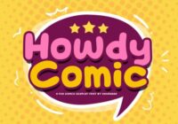 Howdy Comic Font - Featured Image