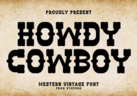 Howdy Cowboy Font - Featured Image