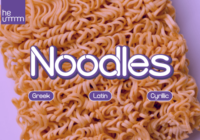 Hu Noodles Font - Featured Image