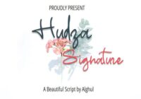 Hudza Signature Font - Featured Image