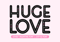 Huge Love Font - Featured Image