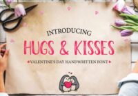 Hugs & Kisses Font - Featured Image
