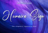 Humaira Sign Font - Featured Image