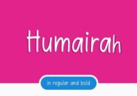 Humairah Font - Featured Image
