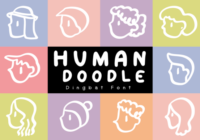 Human Doodle Font - Featured Image
