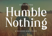 Humble Nothing Font - Featured Image
