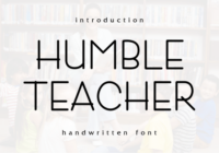 Humble Teacher Font - Featured Image