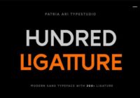 Hundred Ligatture Font - Featured Image