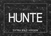 Hunte Extra Bold Font - Featured Image
