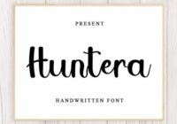 Huntera Font - Featured Image
