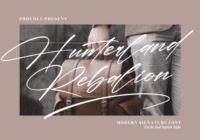 Hunterland Rebalion Font - Featured Image