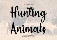 Hunting Animals Font - Featured Image