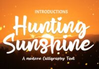 Hunting Sunshine Font - Featured Image