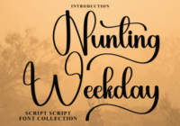 Hunting Weekday Font - Featured Image