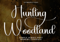 Hunting Woodland Font - Featured Image