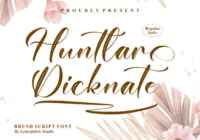 Huntlar Dicknate Font - Featured Image
