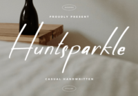 Huntsparkle Font - Featured Image