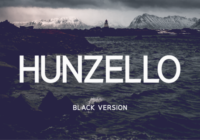 Hunzello Black Font - Featured Image