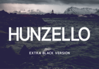 Hunzello Extra Black Font - Featured Image