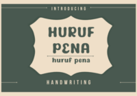 Huruf Pena Font - Featured Image