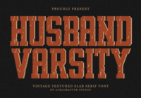 Husband Varsity Font - Featured Image