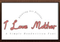 I Love Mother Font - Featured Image