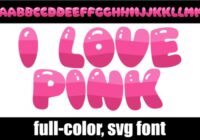 I Love Pink Font - Featured Image