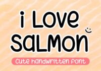 I Love Salmon Font - Featured Image