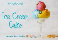 Ice Cream Cake Font - Featured Image