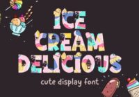 Ice Cream Delicious Font - Featured Image