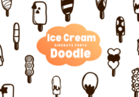 Ice Cream Doodle Font - Featured Image