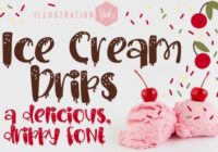Ice Cream Drips Font - Featured Image