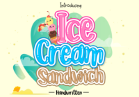 Ice Cream Sandwich Font - Featured Image