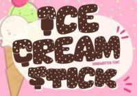 Ice Cream Stick Font - Featured Image