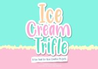 Ice Cream Trifle Font - Featured Image