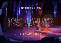 Ice Liquid Font - Featured Image