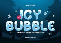Icy Bubble Font - Featured Image