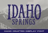 Idaho Springs Font - Featured Image