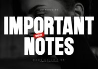 Important Notes Font - Featured Image