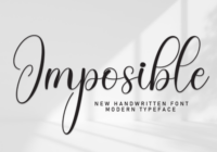 Imposible Font - Featured Image
