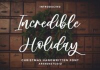 Incredible Holiday Font - Featured Image