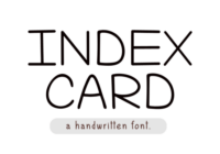 Index Card Font - Featured Image