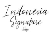 Indonesia Signature Font - Featured Image