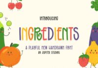 Ingredients Font - Featured Image