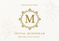 Initial Monogram Font - Featured Image