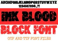 Ink Blood Font - Featured Image