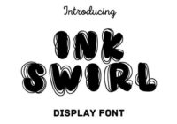 Ink Swirl Font - Featured Image