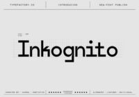 Inkognito Font - Featured Image