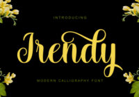 Irendy Font - Featured Image