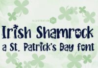 Irish Shamrock Font - Featured Image